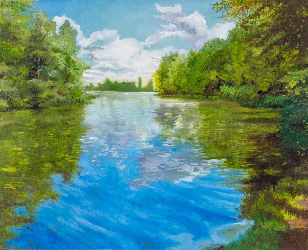 Spring on the Thames, near Sonning. Fine Art Prints from €85