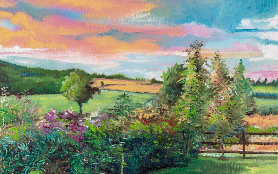 Monagreana Sunset, Wexford. 40 x 30 cm.