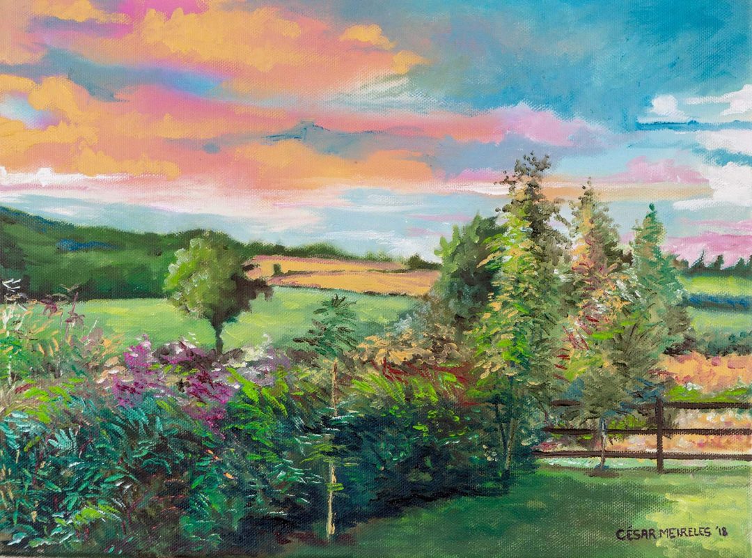 Monagreana Sunset, Wexford. 40 x 30 cm.