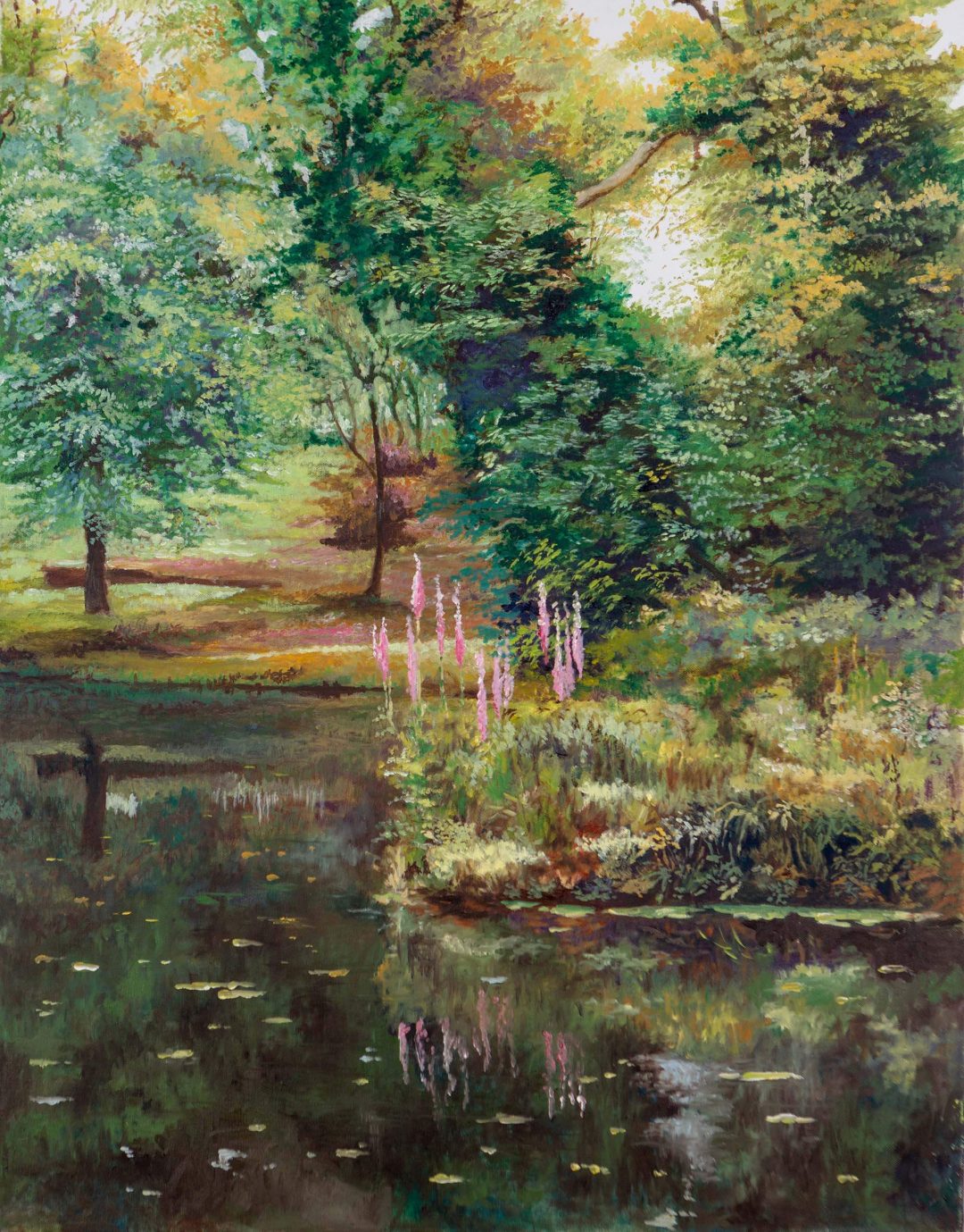 Pond at Magheramorne House, Co. Antrim. Fine Art Prints from €85