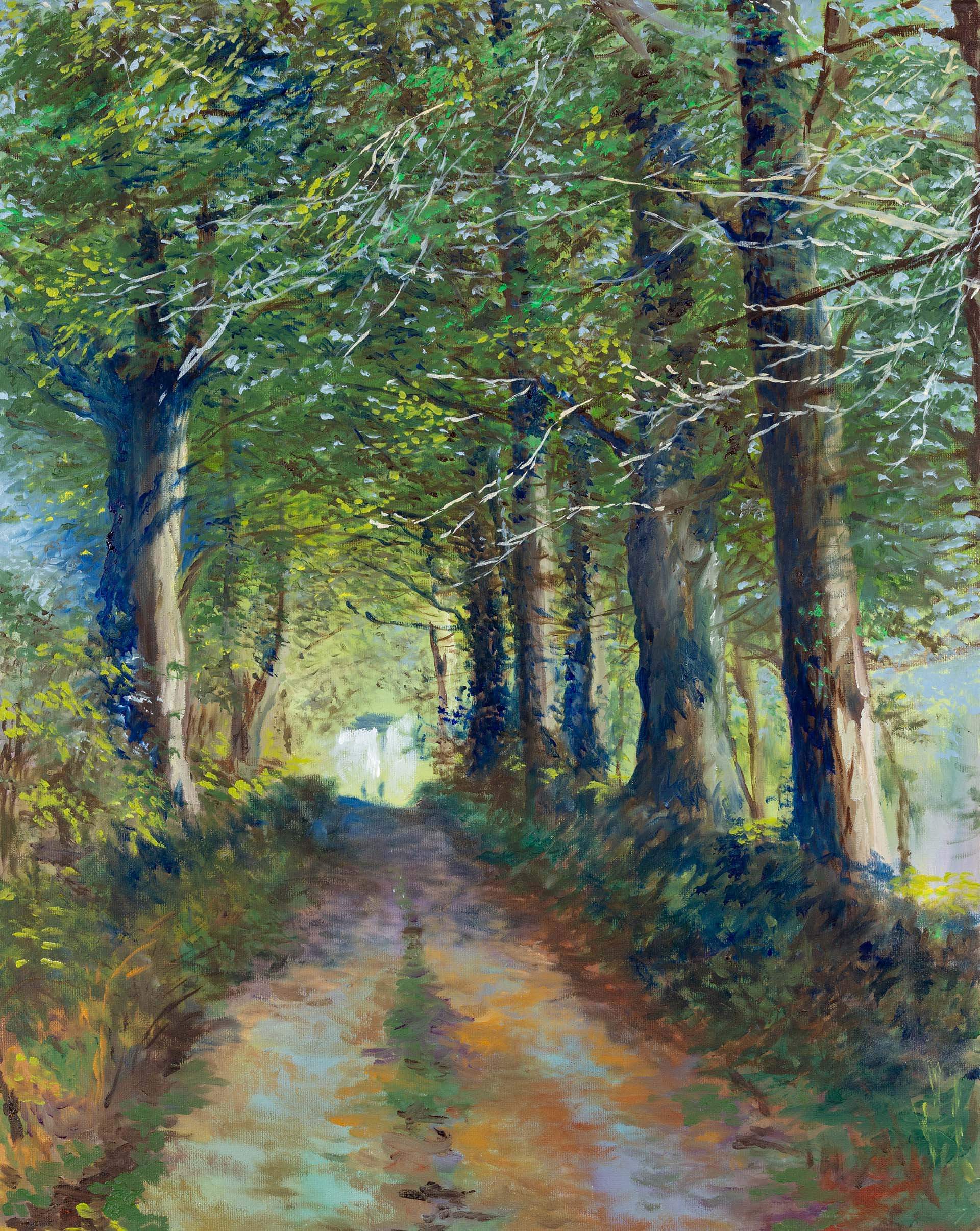 cesar meireles art Spring Sunset lane near Monagreana Wexford fine art print