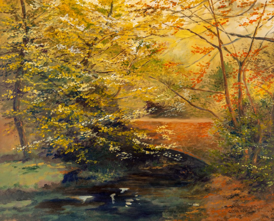 Bridge, Craanford, Wexford. 30 x 24 inch.